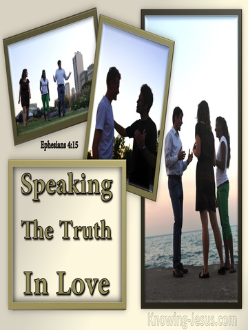 Ephesians 4:15 Speaking The Truth In Love (beige)